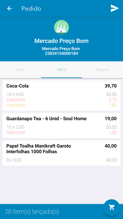 Merx Pedidos de Venda Screenshot