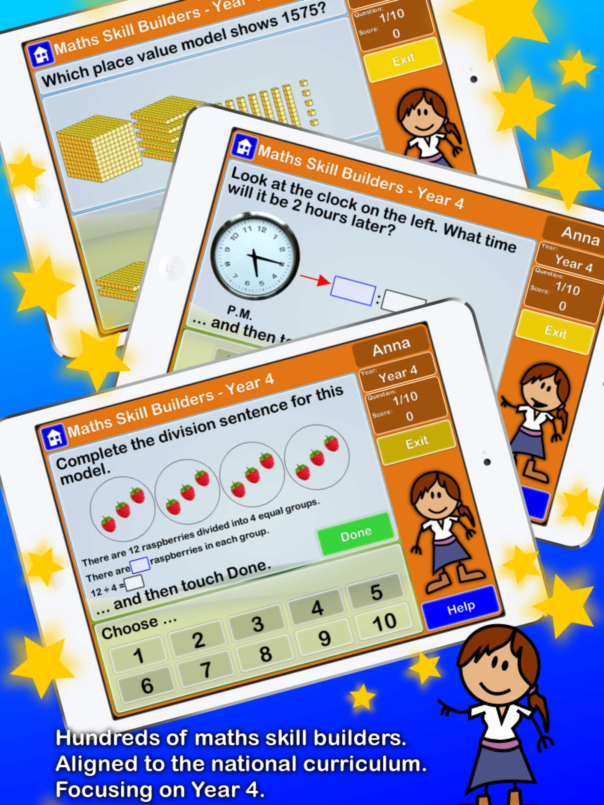 Maths Skill Builders Year 4 AU