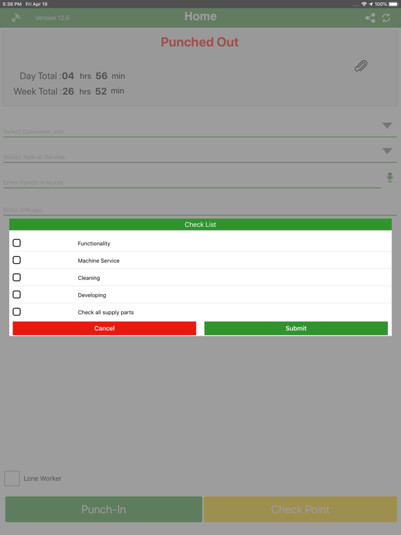 Timesheet Mobile™ iPad screenshot 7 - Business app