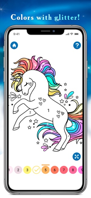 Unicorn Color by Number Book(圖4)-速報App