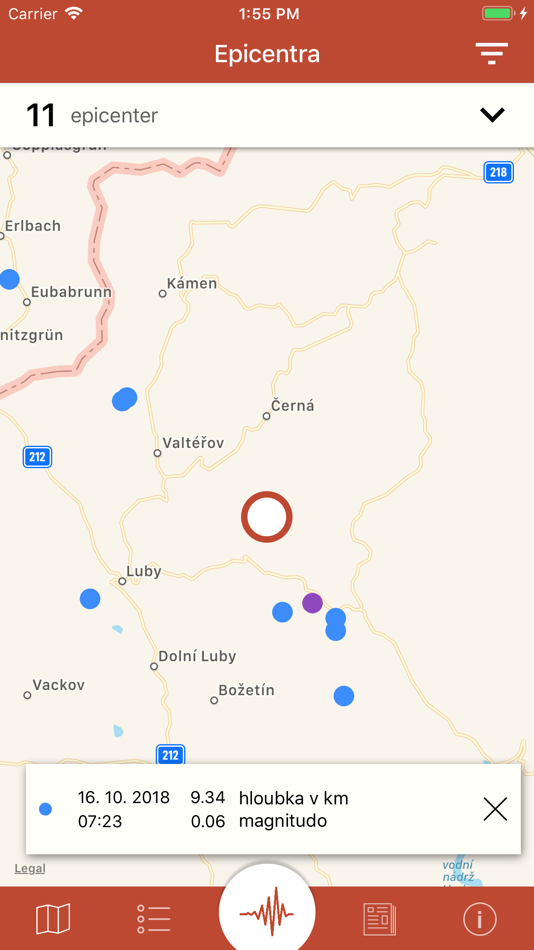 #2. Seislok (iOS) 由: Geofyzikalni ustav