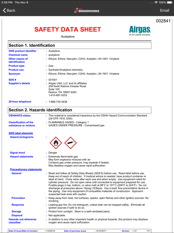 Screenshot #5 pour SDS BinderWorks Mobile