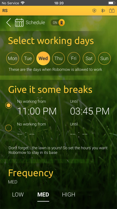 Robomow App 2.0 Screenshot