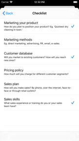 Business Plan screenshot
