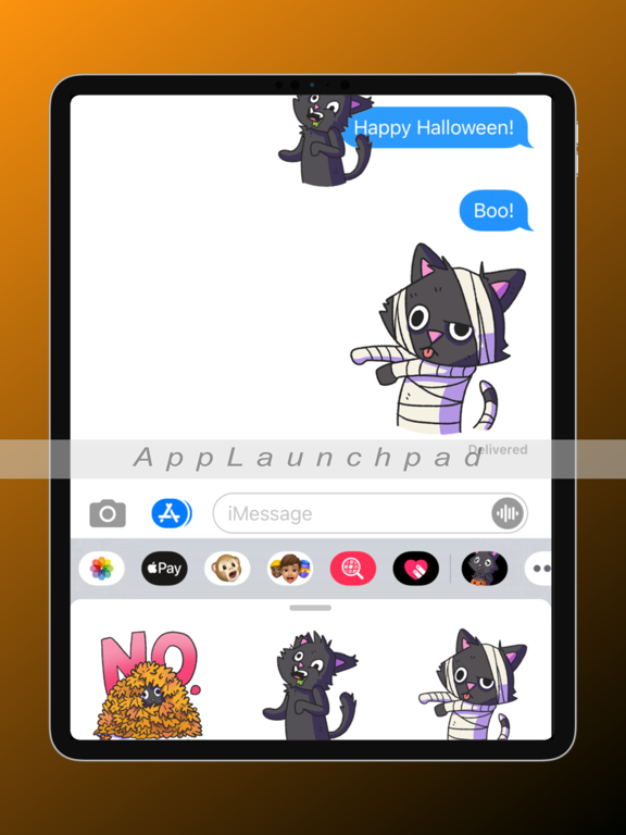 Screenshot #4 pour Blair Cat Halloween Stickers