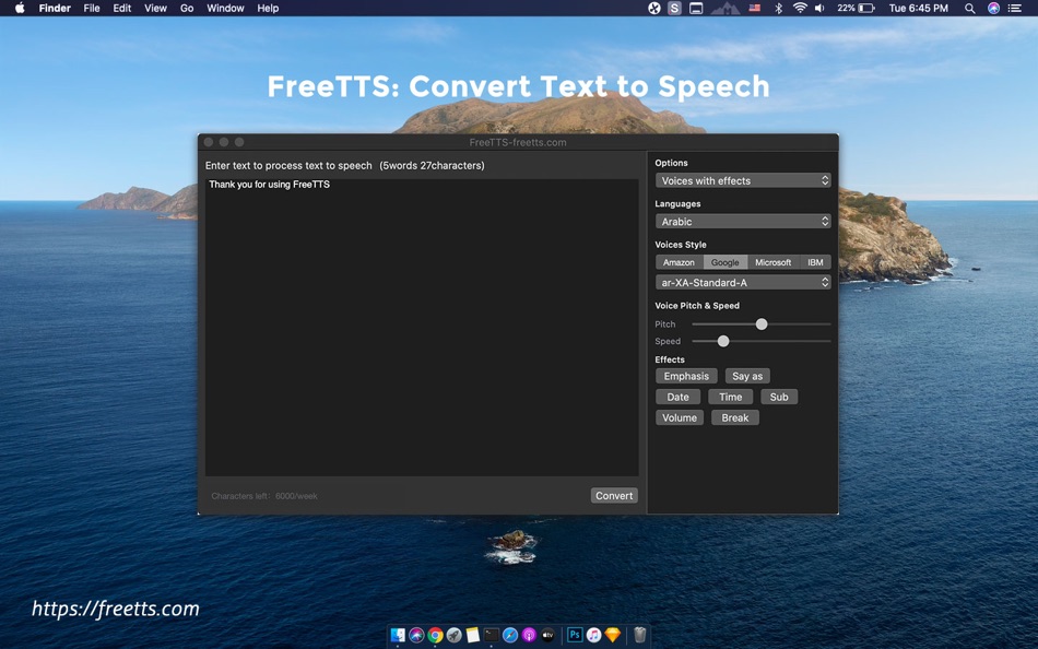 FreeTTS -Text to Mp3 Converter - 1.2.0 - (macOS)