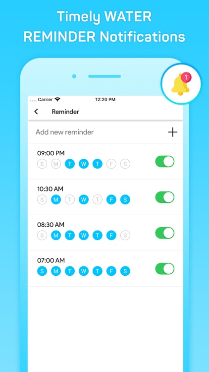 Daily Reminder + Water Tracker screenshot-3