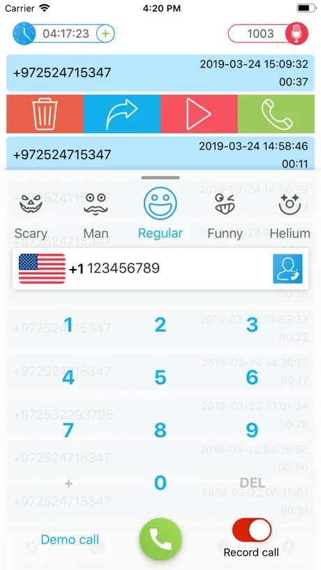 Funcall - Voice Changer & Rec