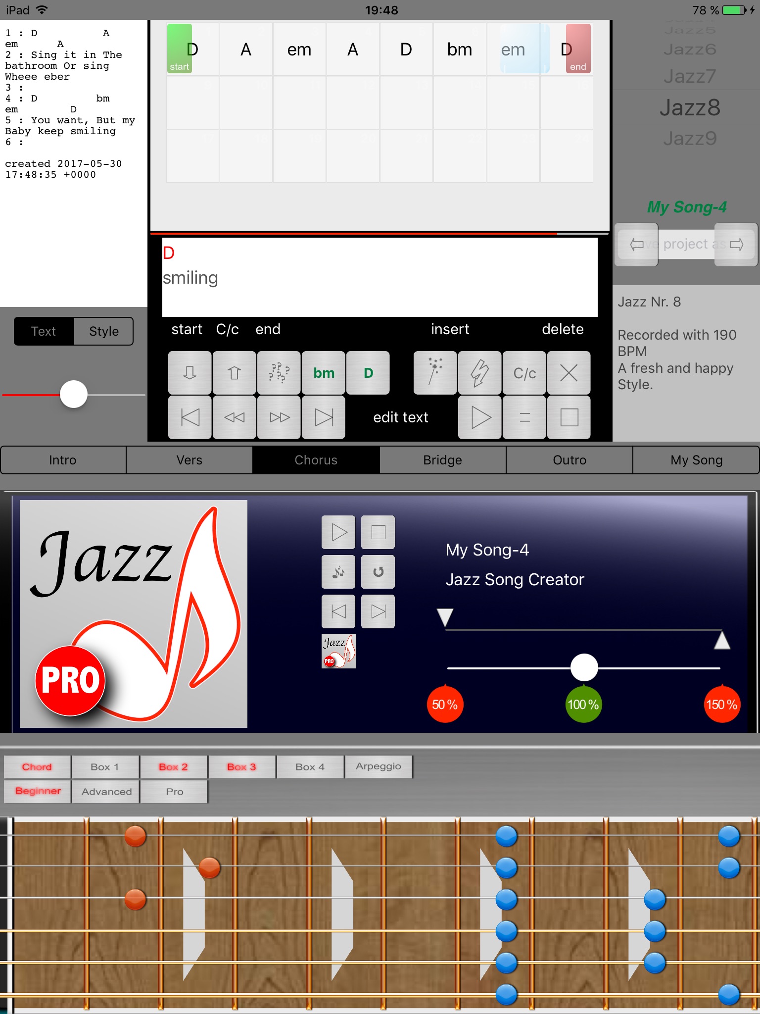 Jazz Song Creator Pro screenshot 3