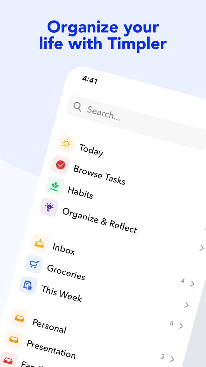 Timpler To-Do List and Habits