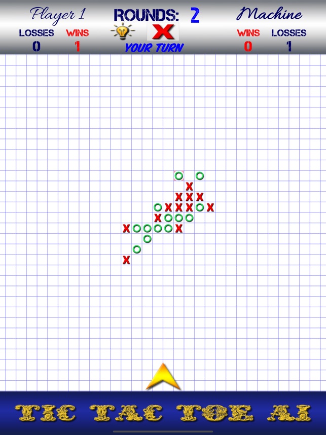 Tic Tac Toe AI - 5 in a row by Huu Tai Nguyen