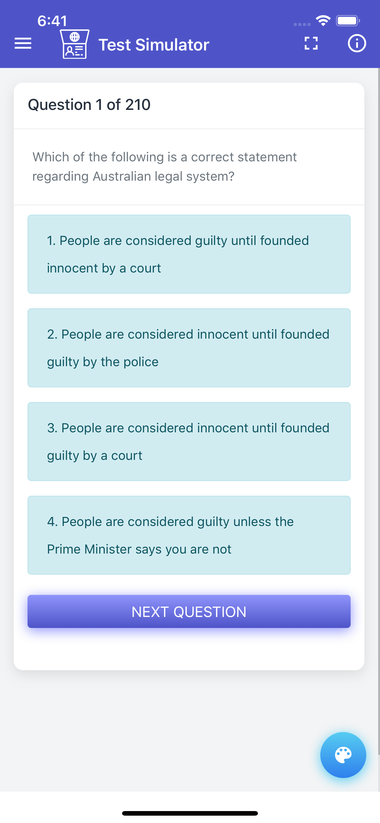 Australian Citizenship Tests screenshot 4