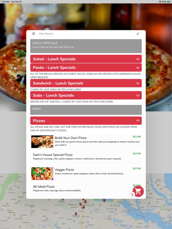 Screenshot #5 pour Sam's Pizza & Subs