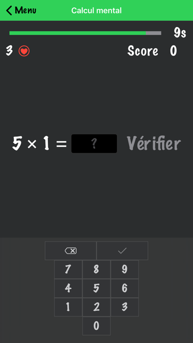 Screenshot #1 pour Calculs Mental