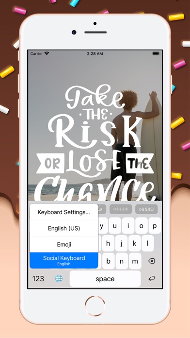 Screenshot #3 pour Social Keyboard + Font