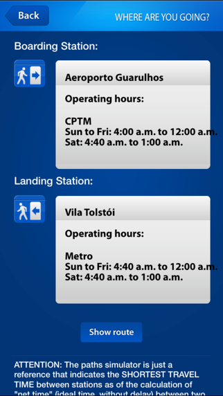 Metrô de São Paulo Oficial iPhone screenshot 2