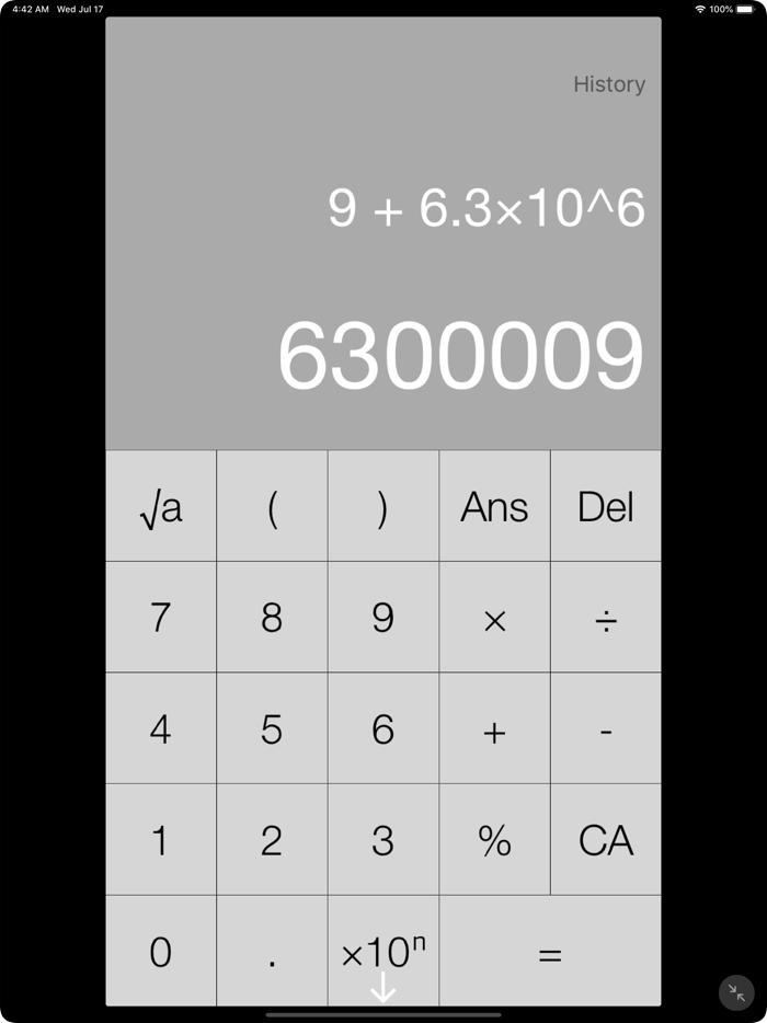 Fractal - a calculator