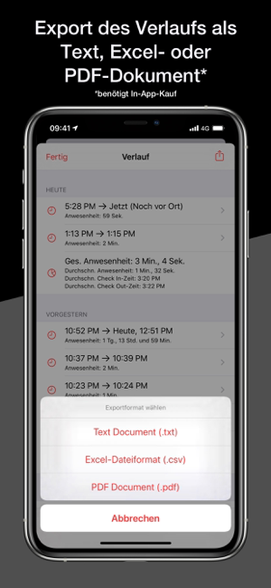 TimeKeeper - Zeiterfassung Screenshot