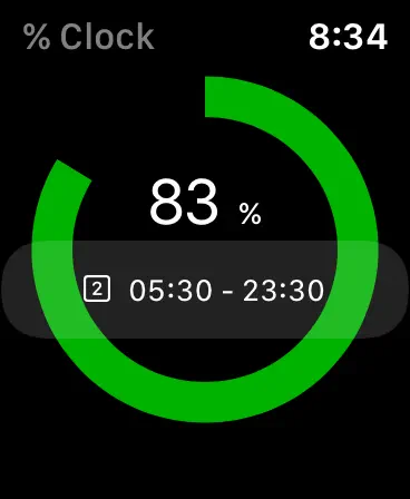 Screenshot #1 pour Percent Clock