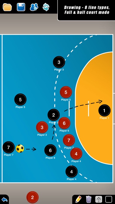 Coach Tactic Board: Handball Screenshot