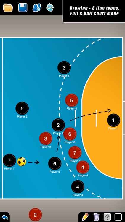 Coach Tactic Board: Handball