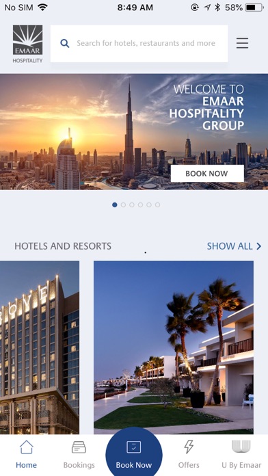 Emaar Hospitality Screenshot