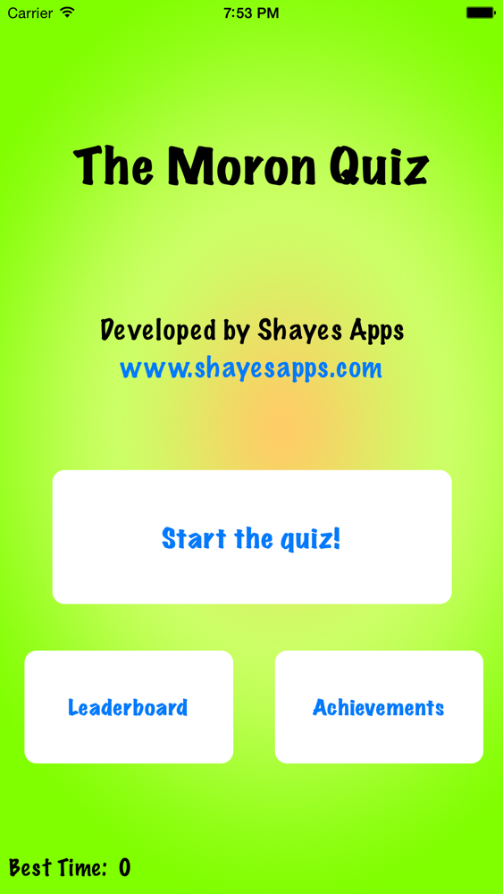 The Moron Quiz App For Iphone Free Download The Moron Quiz For Ipad Iphone At Apppure