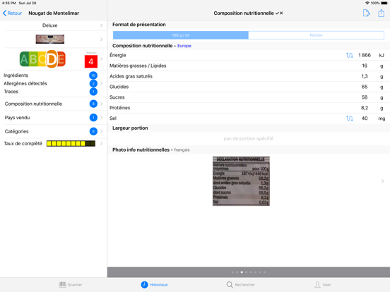 Screenshot #6 pour FoodViewer