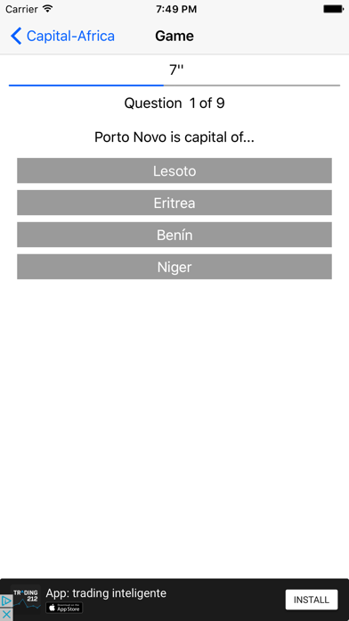 Screenshot #2 pour Capitales-Africa