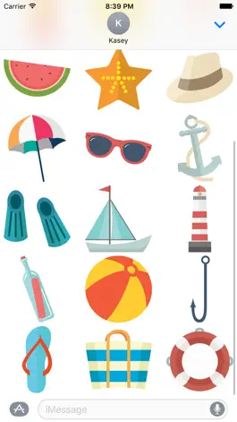 Game screenshot Summer Stickers Pack apk
