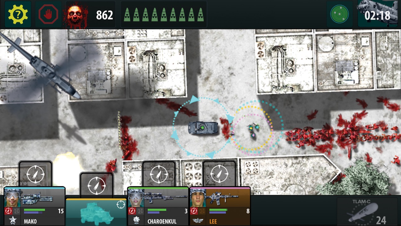 War of the Zombie screenshot 10 - iOS game interface