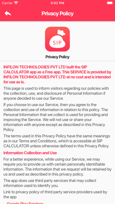 App screenshot
