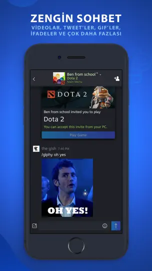 Steam Chat iPhone Ekran Görüntüsü 2