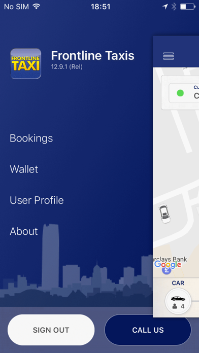 Screenshot #1 pour Frontline Taxis