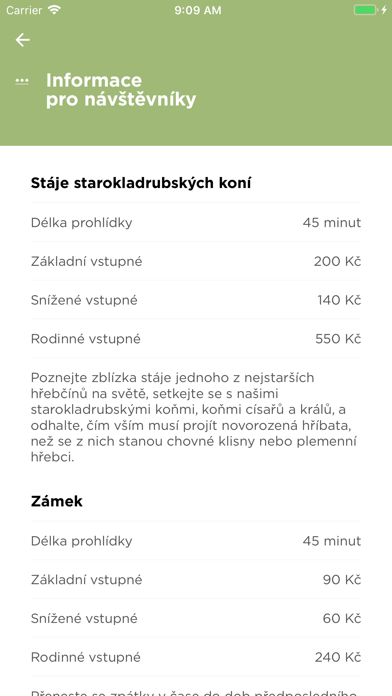 Národní hřebčín Kladruby Screenshot