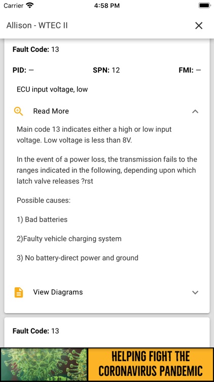 TruckFaultCodes screenshot-7