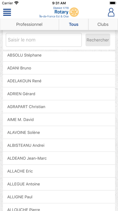 Rotary District 1770 Screenshot