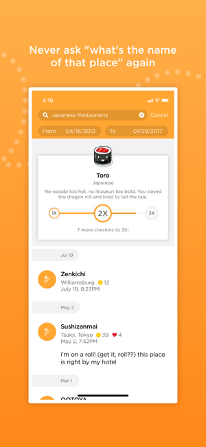 ‎Foursquare Swarm: Check-in App スクリーンショット