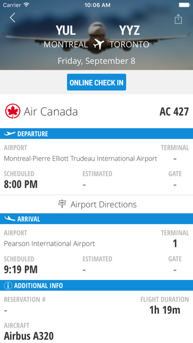 CAA Travel Screenshot