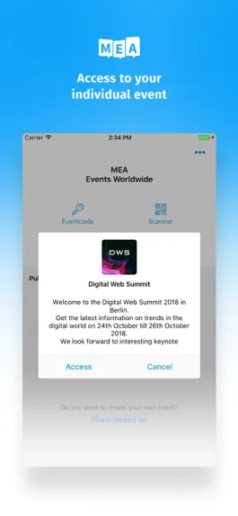 Game screenshot Mobile Event App apk