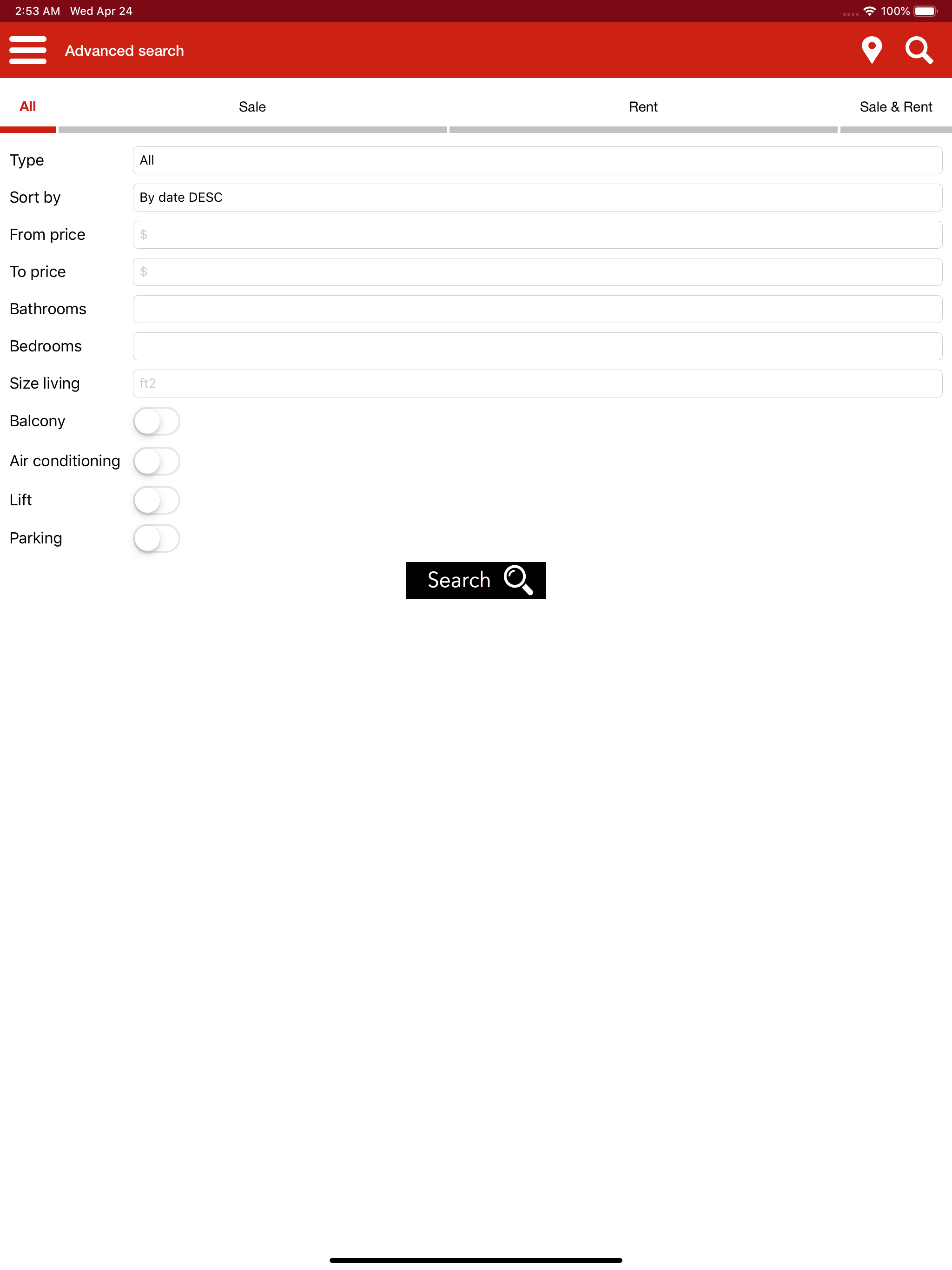 Winter Real Estate Agency App