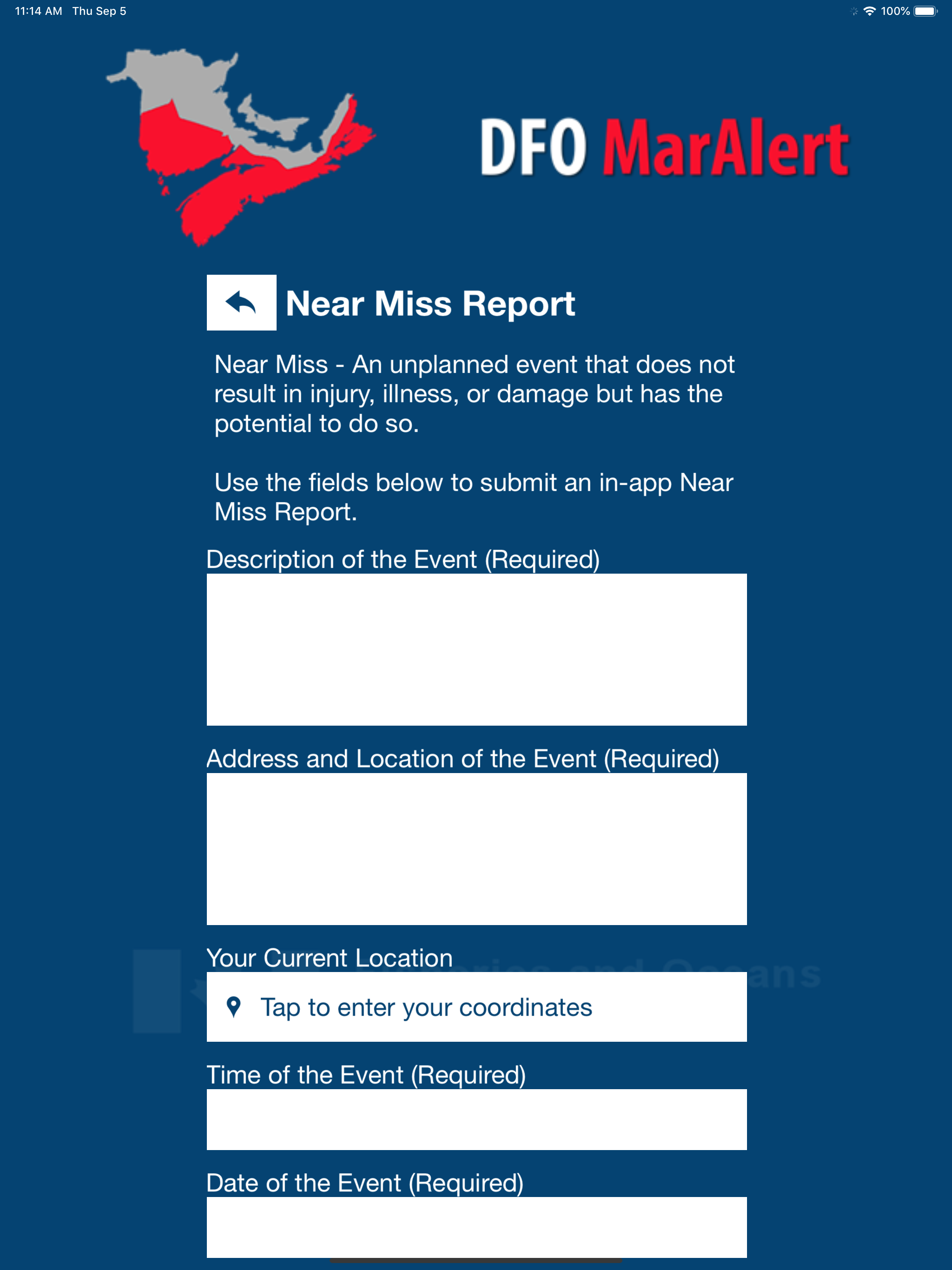 DFO MarAlert screenshot 16