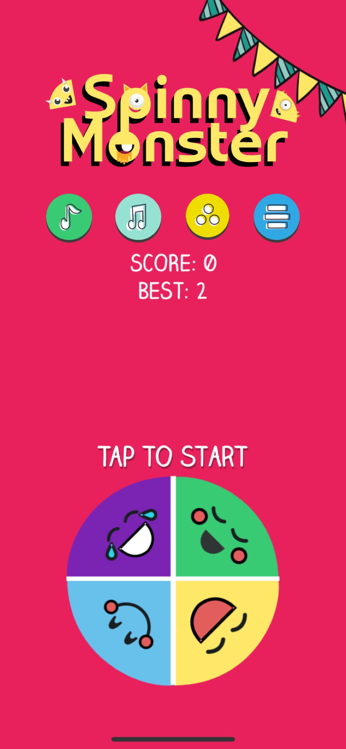 Screenshot do app Spinny Monster