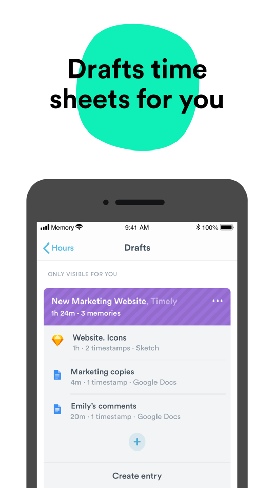 #4. Timely Automatic Time Tracking (iOS) 由: Memory AS