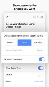 SoloSlides for Google Photos screenshot