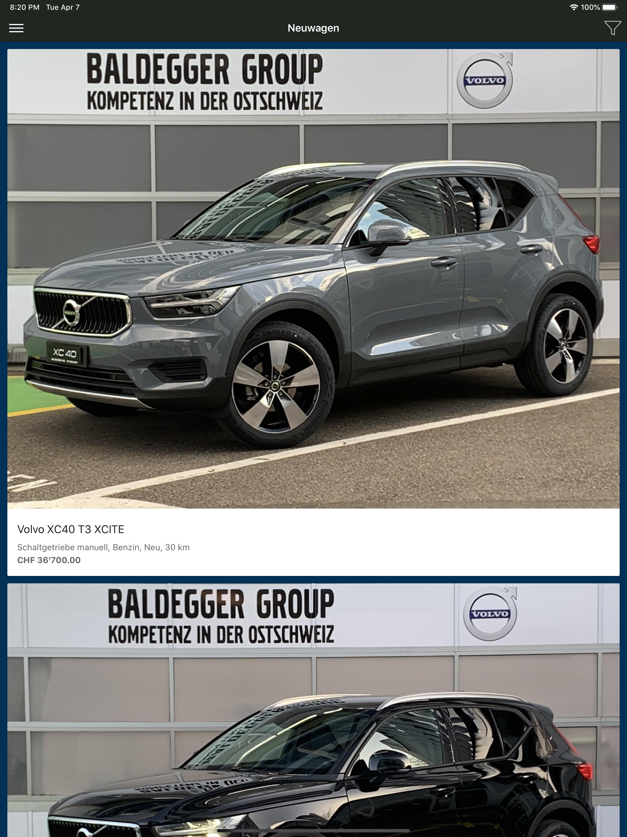 Baldegger Automobile AG screenshot 7