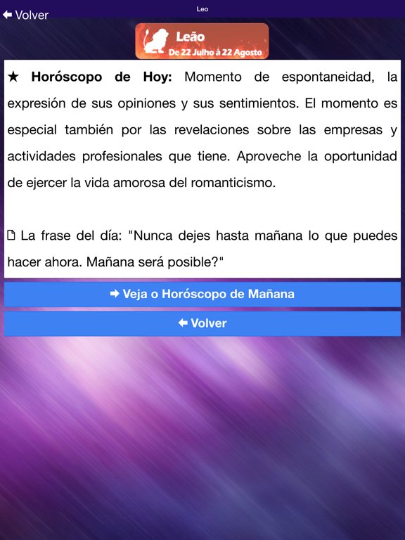 Screenshot #5 pour Horóscopo de Hoy y Mañana