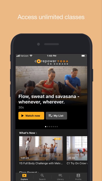 CorePower Yoga On Demand Screenshot
