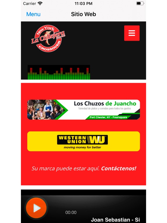 La Callejera Stereo iPad screenshot 3 - Music app