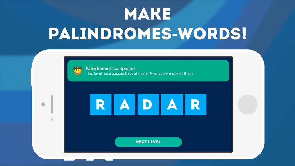 #1. Palindrome — complete all! (iOS) Podle: Danila Danilenko